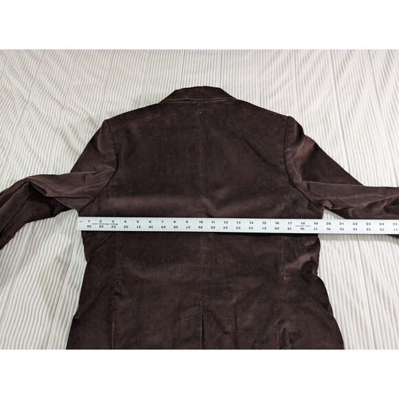 Rafaella Blazer Women’s 12 Brown Corduroy Notched Lapel Lined NWOT Preppy - Picture 7 of 8